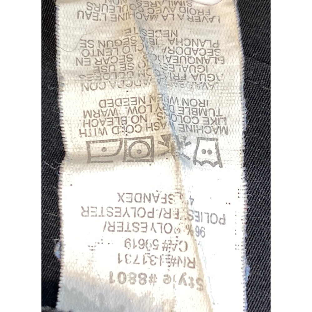 Smart by Maevn Womens Black Zip Front Scrub Jacket Professional Medical Coat L - Picture 10 of 10